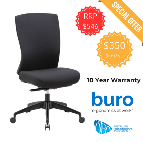 Buro Mentor Chair - Fabric Back - Nylon Base