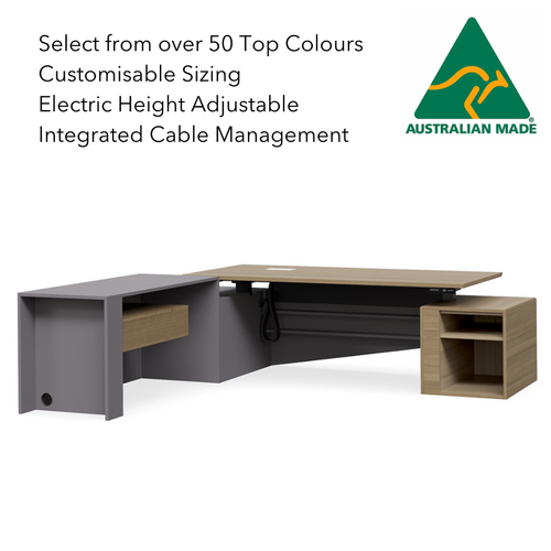 Selectric ID Height Adjustable Executive Desk